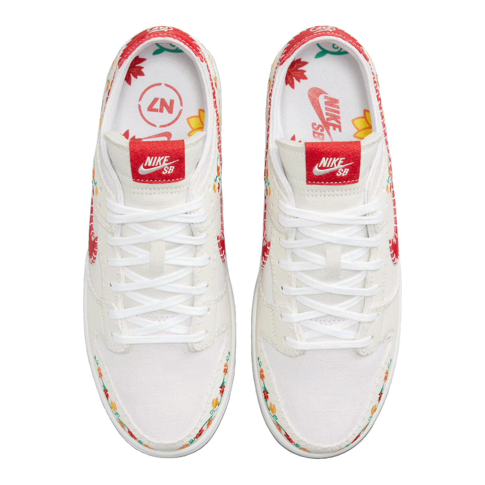 Nike SB Dunk Low Decon N7 Opti Yellow University Red Oben