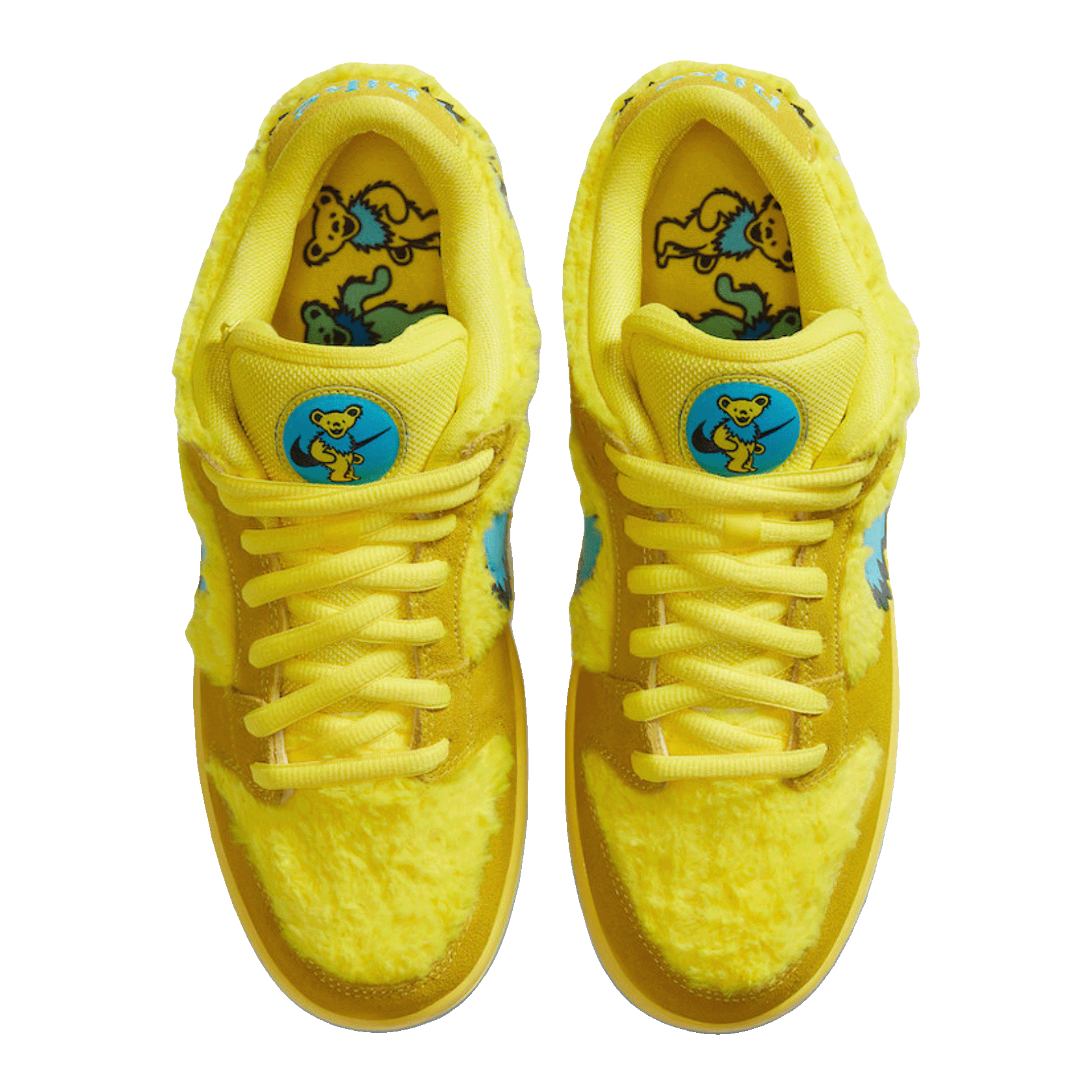 Nike SB Dunk Low Grateful Dead Bears Opti Yellow Oben