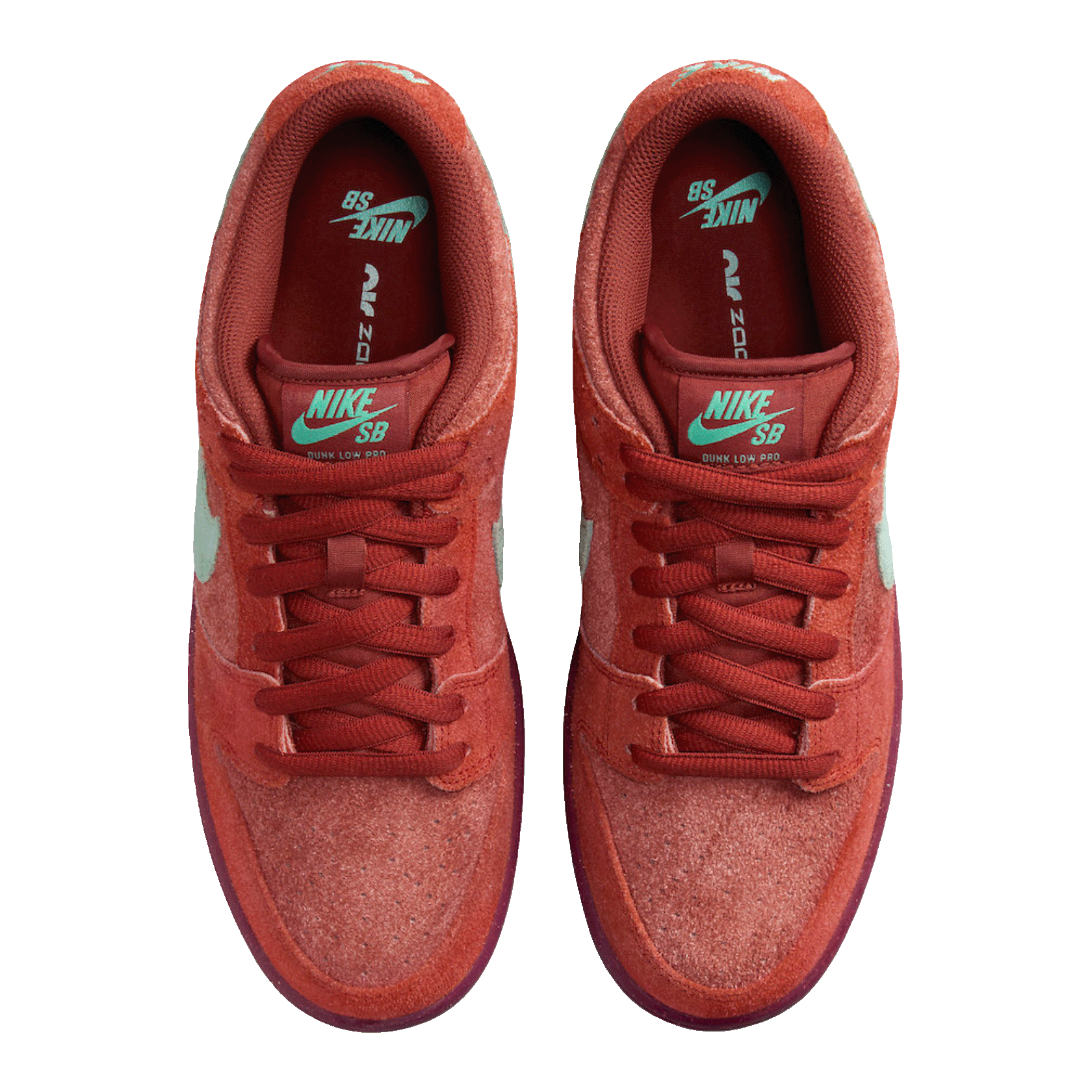 Nike SB Dunk Low Mystic Red Rosewood Oben