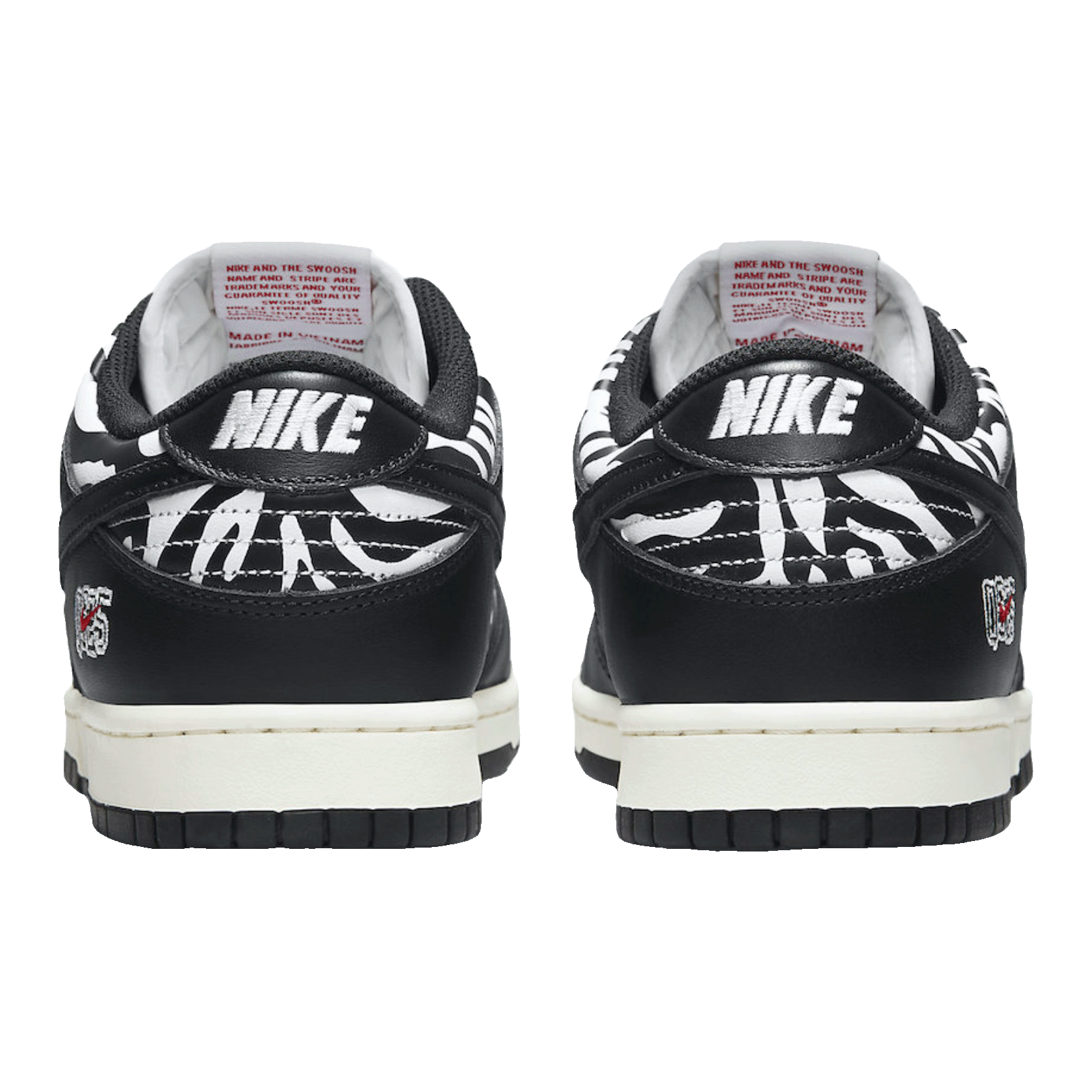Nike SB Dunk Low OG QS Quartersnacks Zebra Back