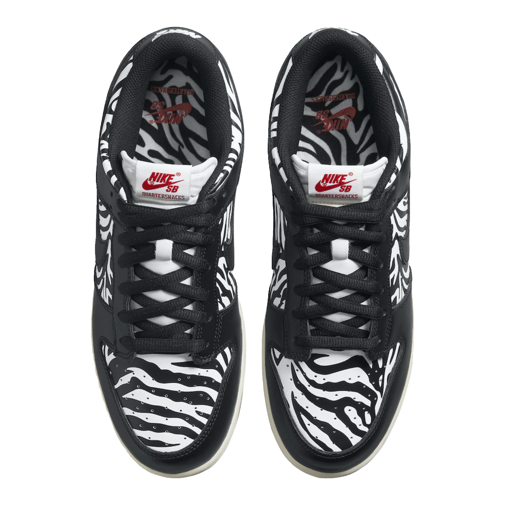 Nike SB Dunk Low OG QS Quartersnacks Zebra Oben