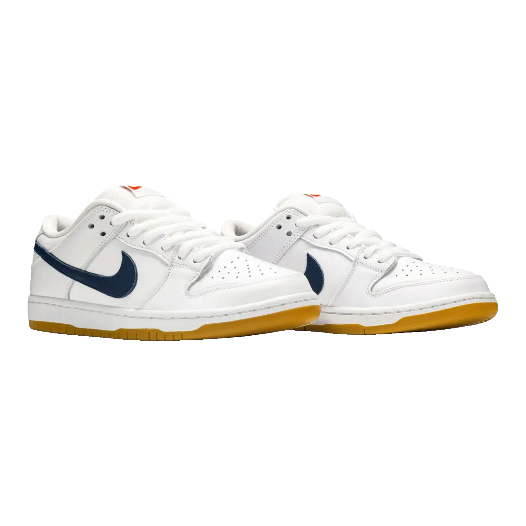 Nike SB Dunk Low Orange Label White Navy Side