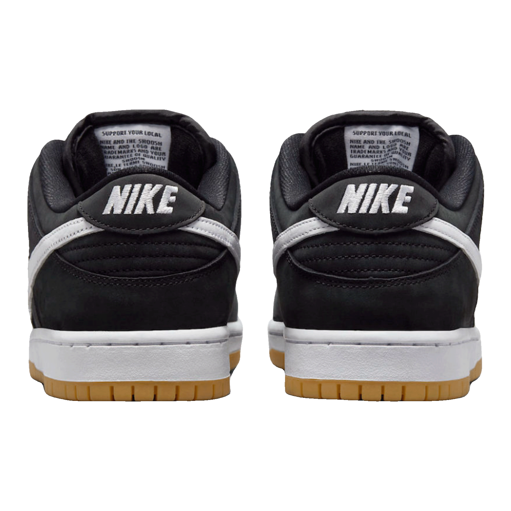 Nike SB Dunk Low Pro Black Gum Back