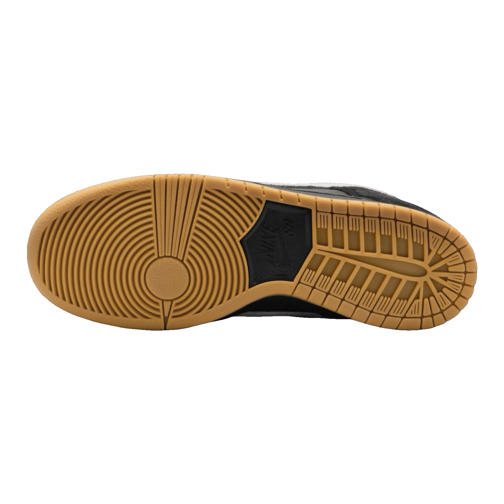 Nike SB Dunk Low Pro Black White Gum Sohle