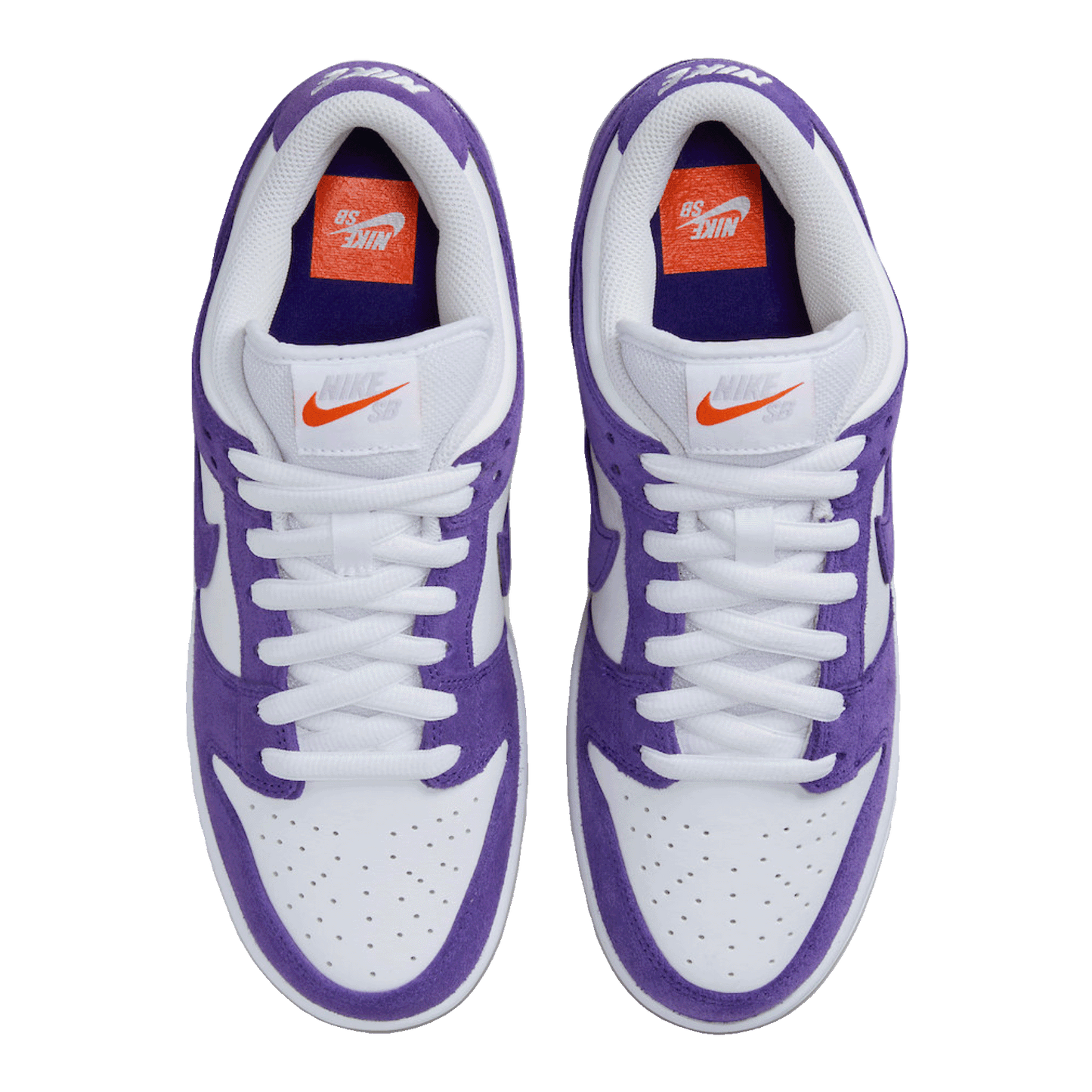 Nike SB Dunk Low Pro ISO Orange Label Court Purple Oben