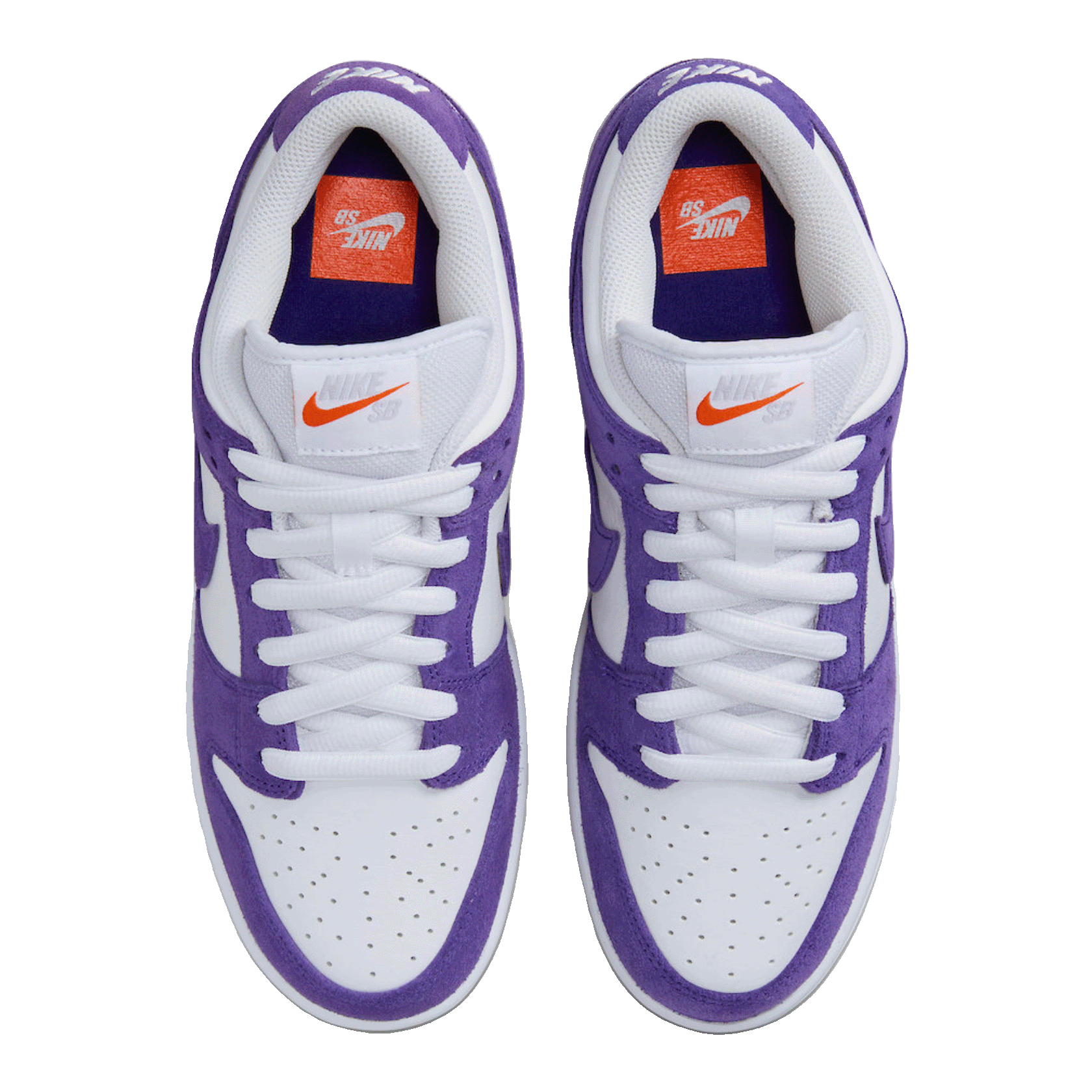 Nike SB Dunk Low Pro ISO Orange Label Court Purple Oben