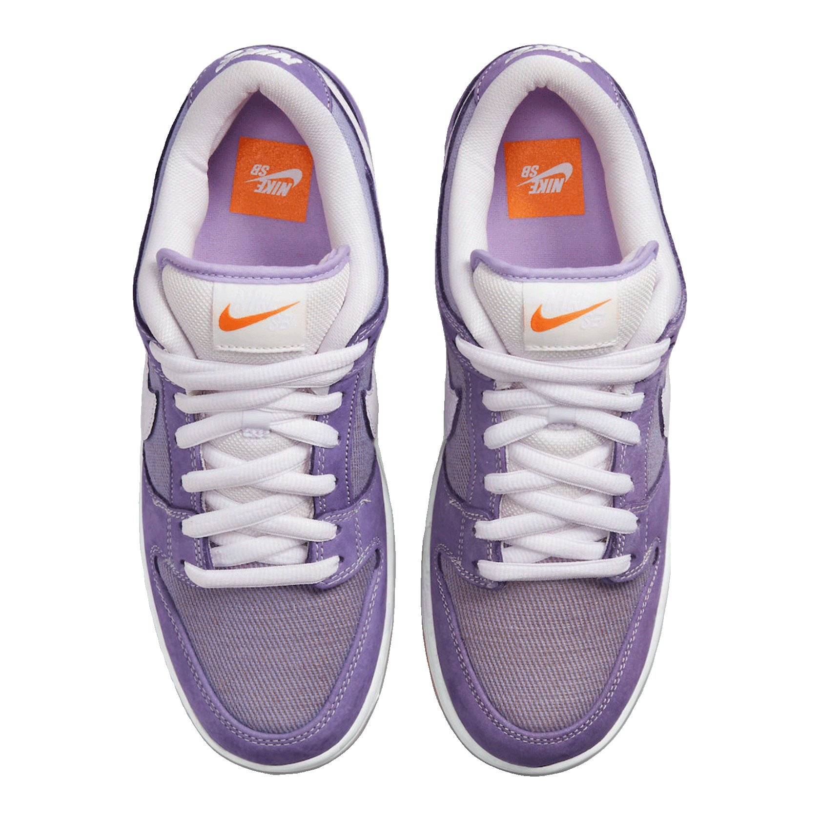 Nike SB Dunk Low Pro ISO Orange Label Unbleached Pack Lilac Oben