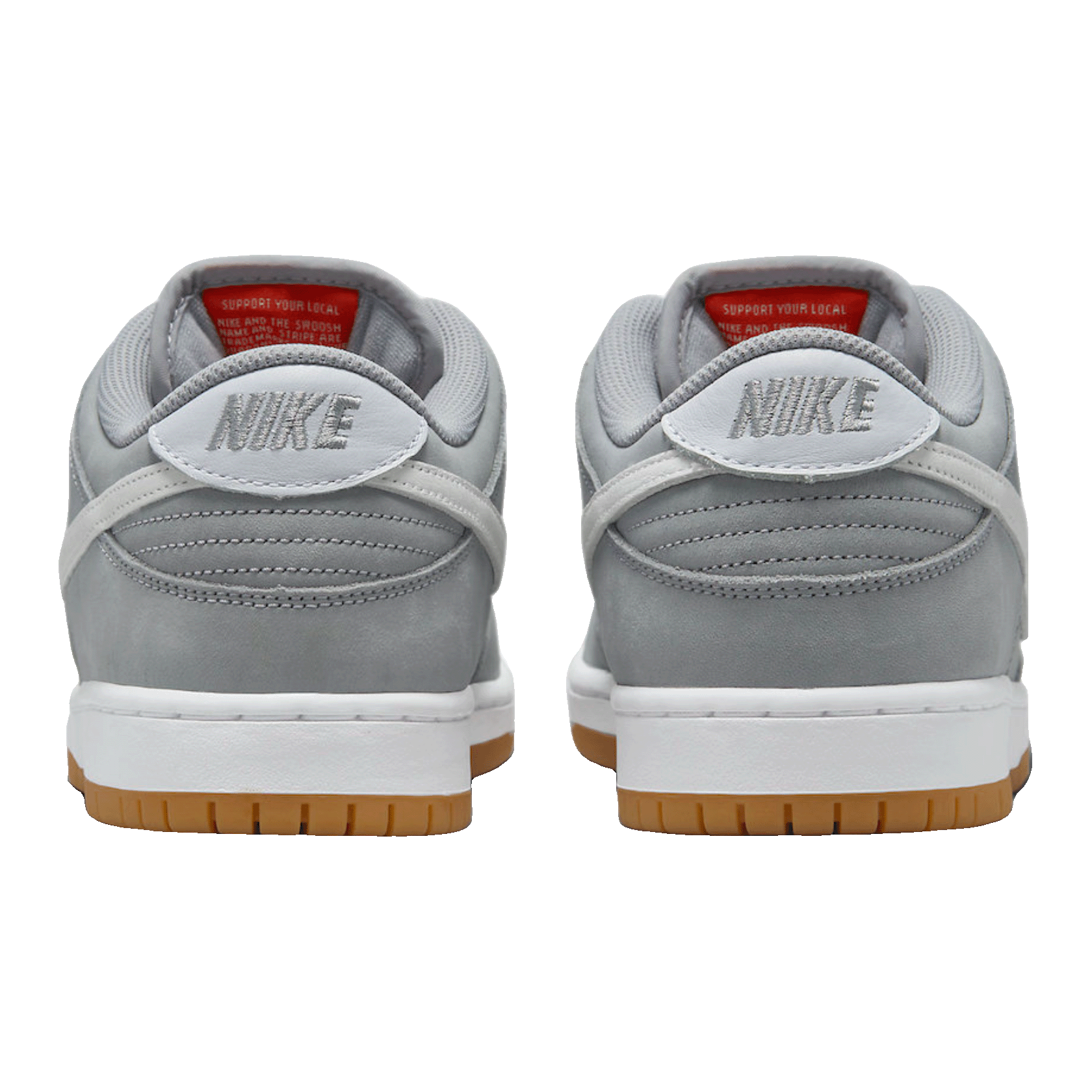 Nike SB Dunk Low Pro ISO Orange Label Wolf Grey Gum Back