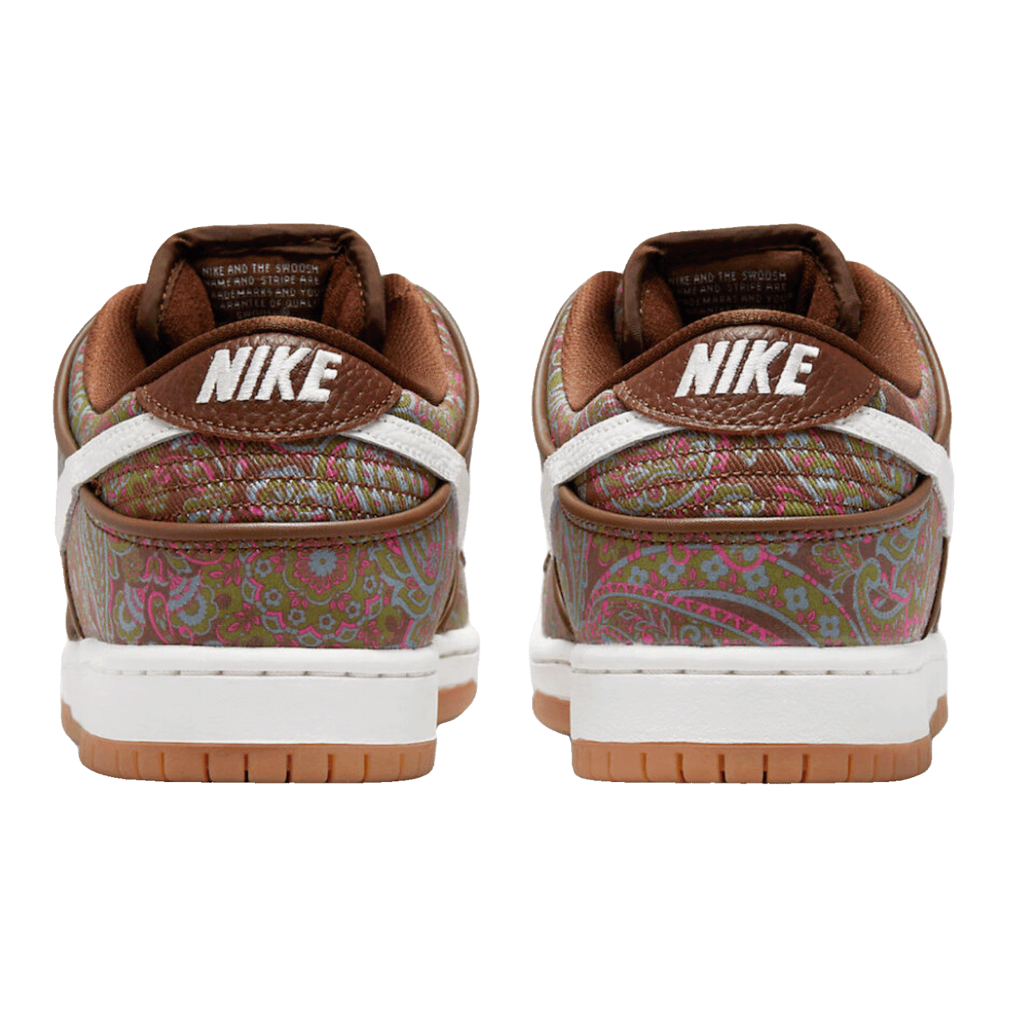 Nike SB Dunk Low Pro Paisley Brown Back