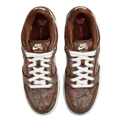 Nike SB Dunk Low Pro Paisley Brown Oben