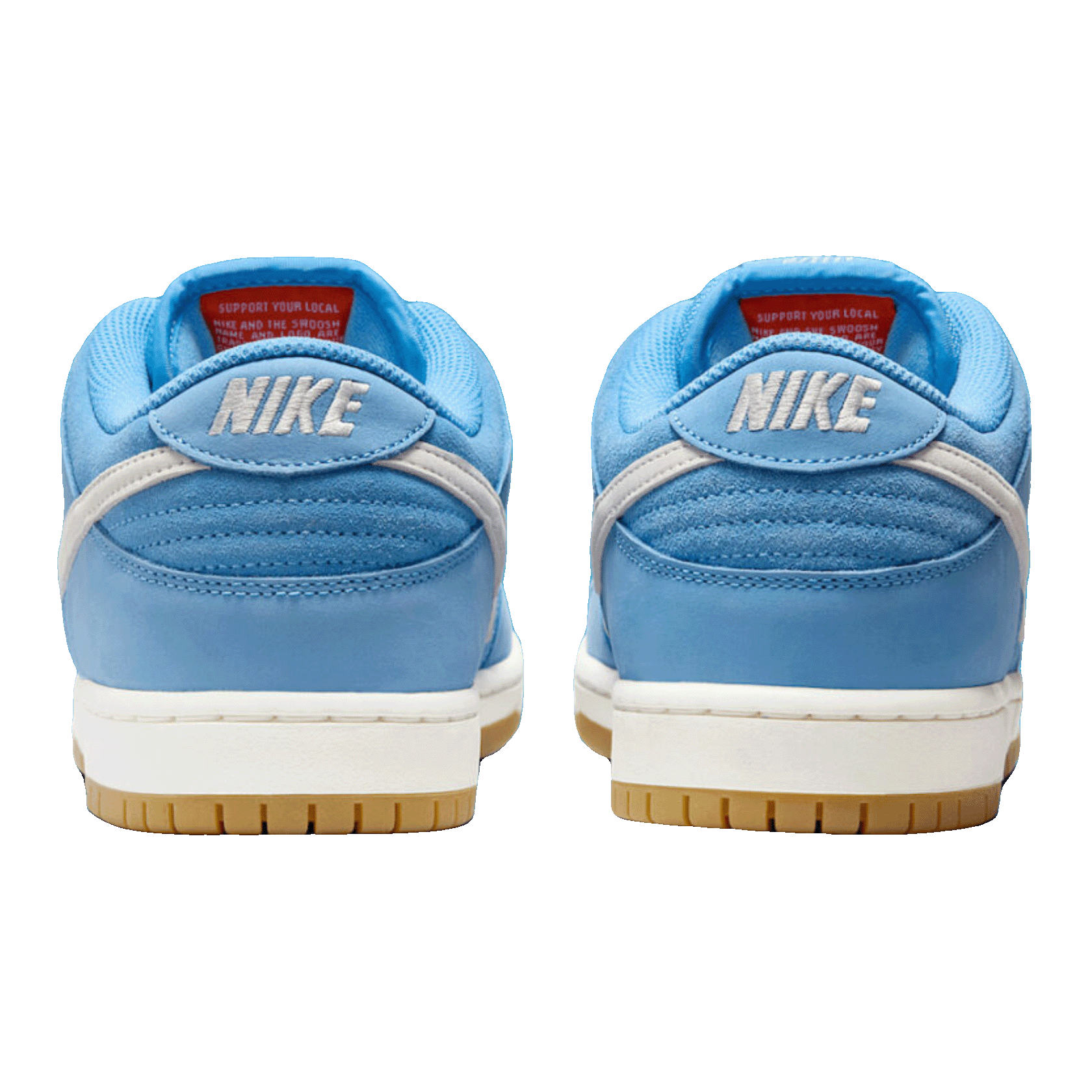 Nike SB Dunk Low Pro University Blue Gum Back
