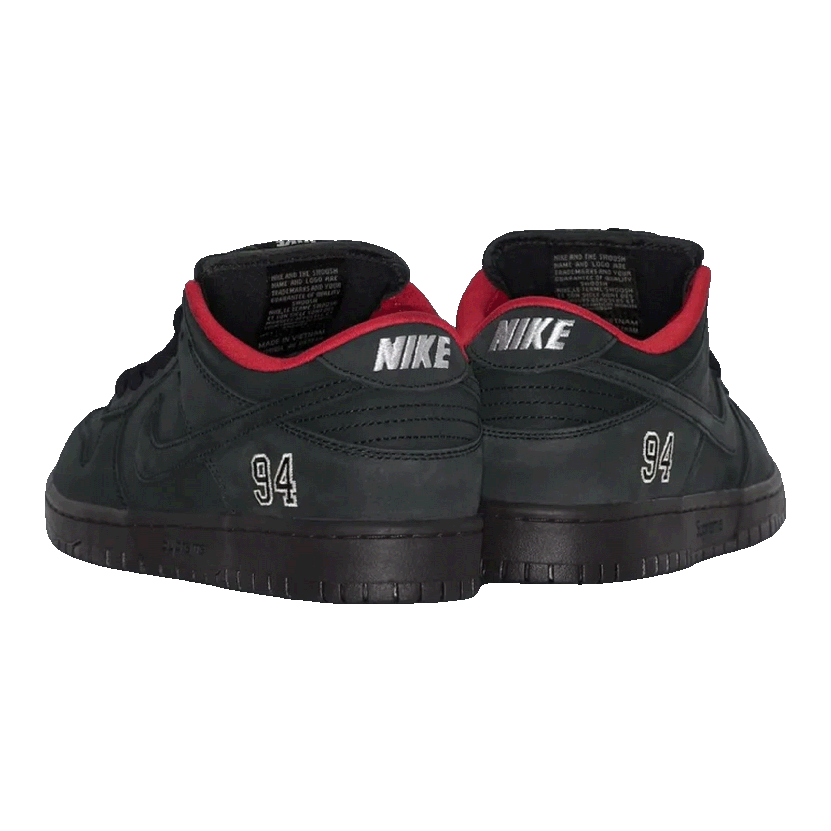 Nike SB Dunk Low Supreme 94 Black Back