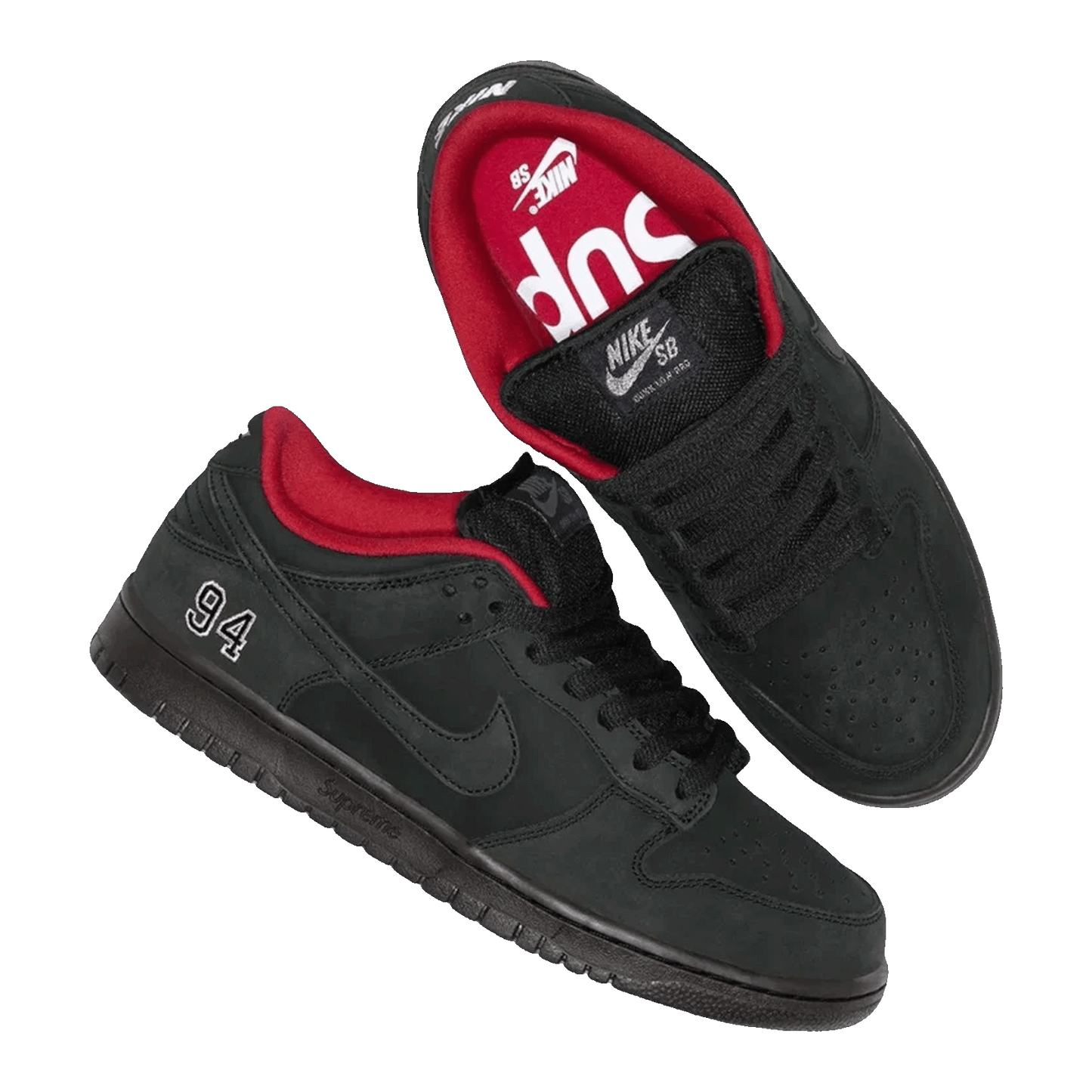 Nike SB Dunk Low Supreme 94 Black Side