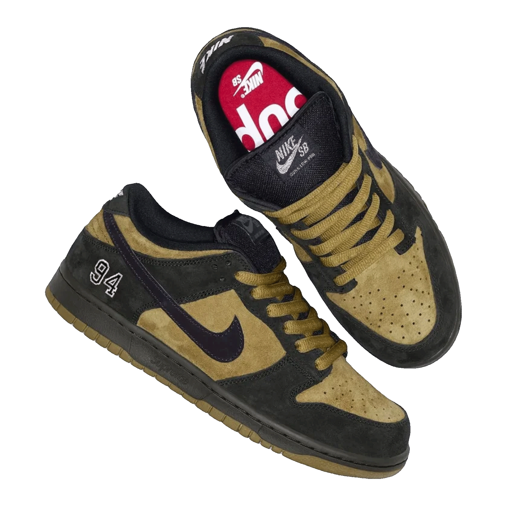 Nike SB Dunk Low Supreme 94 Hulk Side