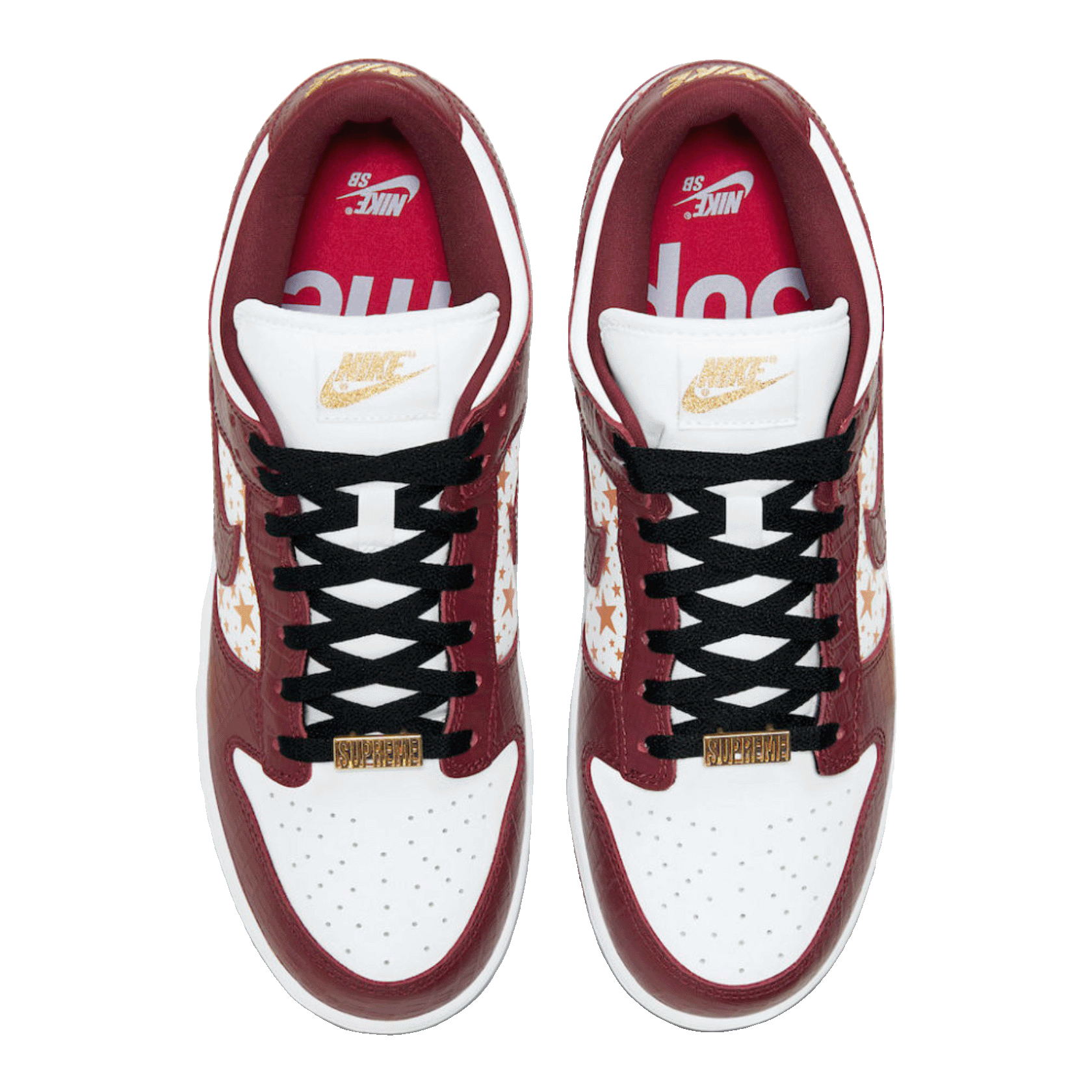 Nike SB Dunk Low Supreme Stars Barkroot Brown (2021) Oben