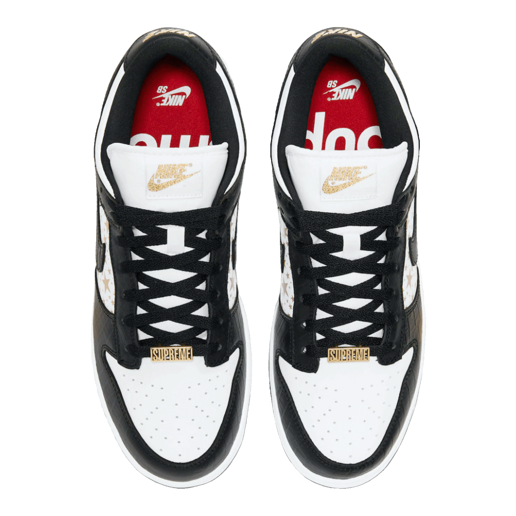 Nike SB Dunk Low Supreme Stars Black (2021) Oben