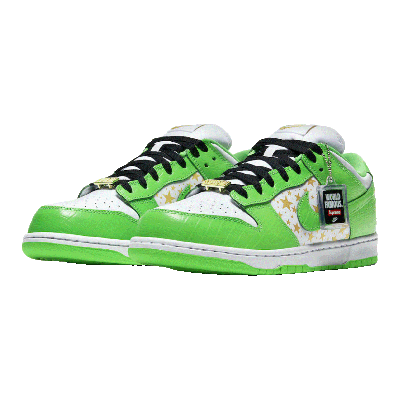Nike SB Dunk Low Supreme Stars Mean Green (2021) Side
