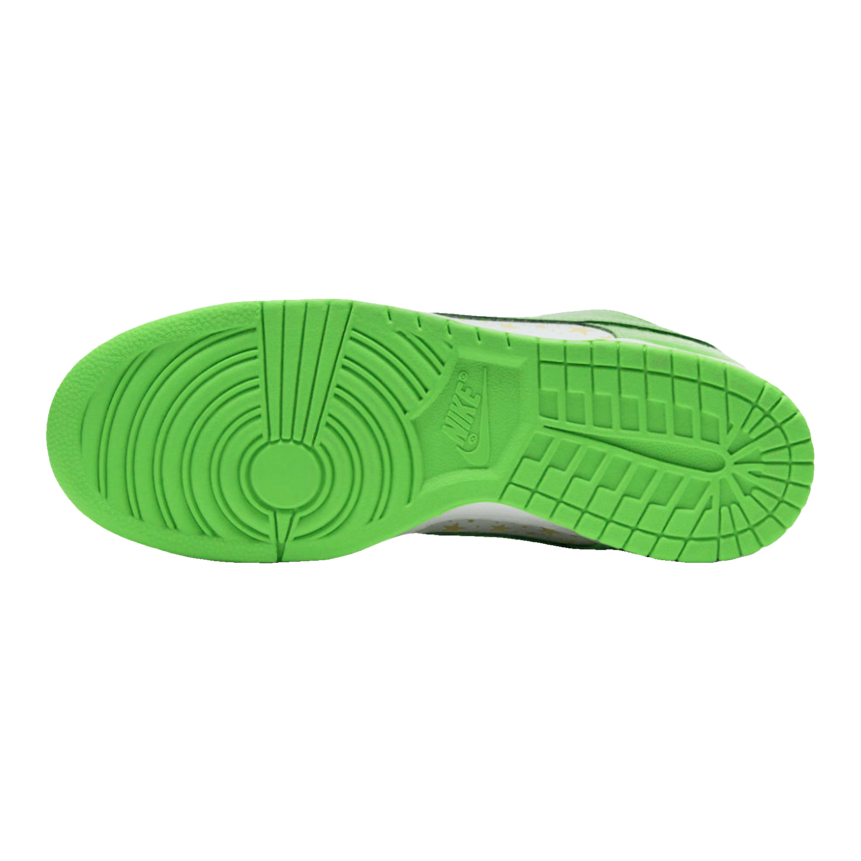 Nike SB Dunk Low Supreme Stars Mean Green (2021) Sohle