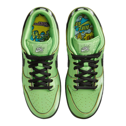 Nike SB Dunk Low The Powerpuff Girls Buttercup Oben