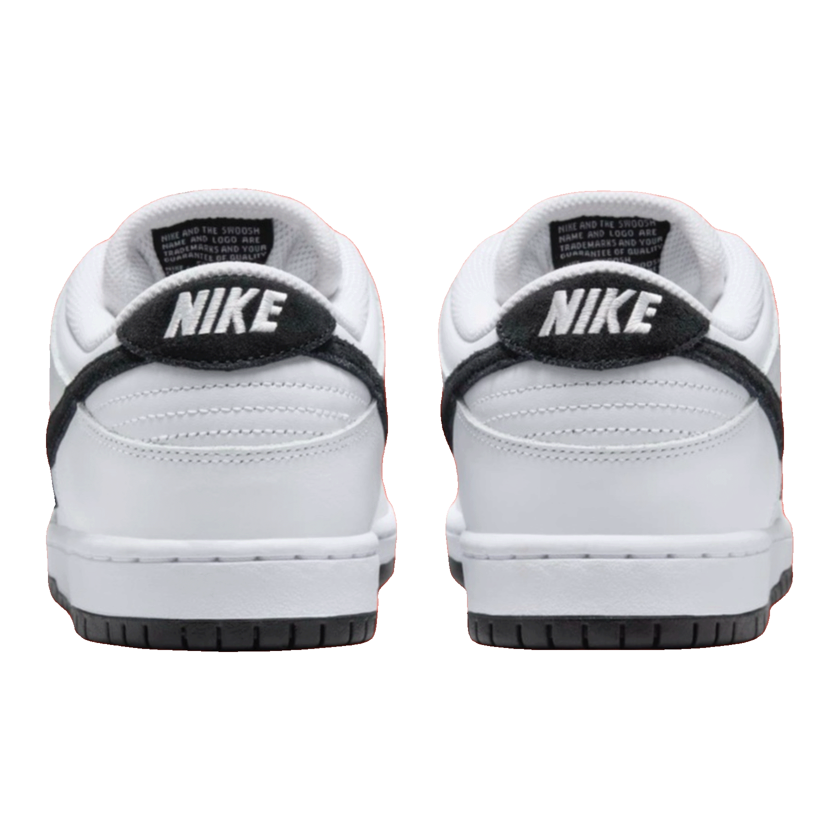 Nike SB Dunk Low White Black Back