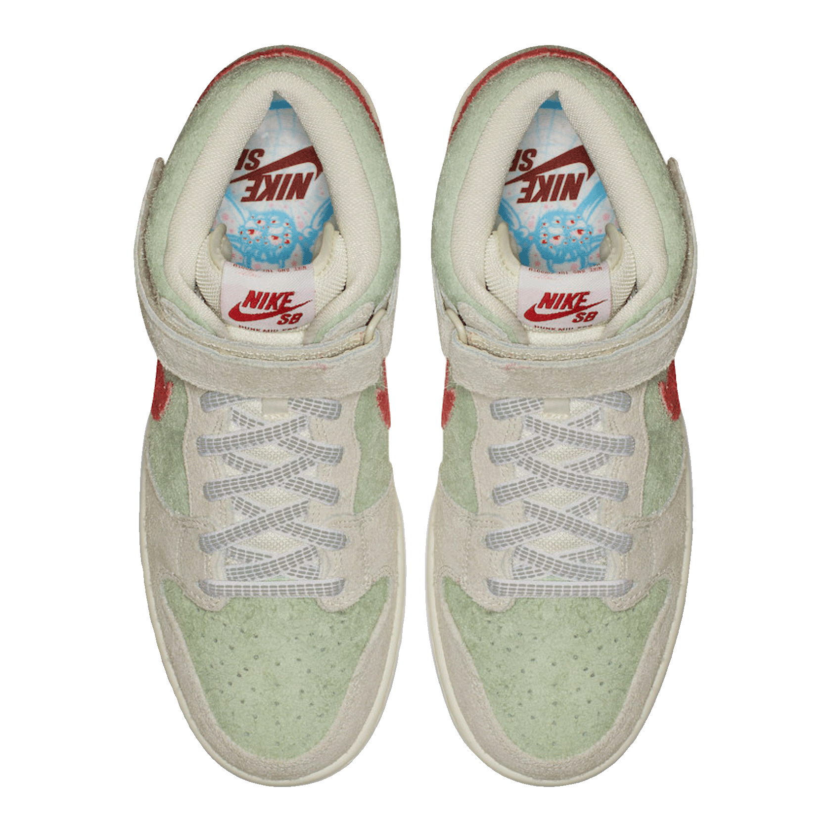 Nike SB Dunk Mid White Widow Oben