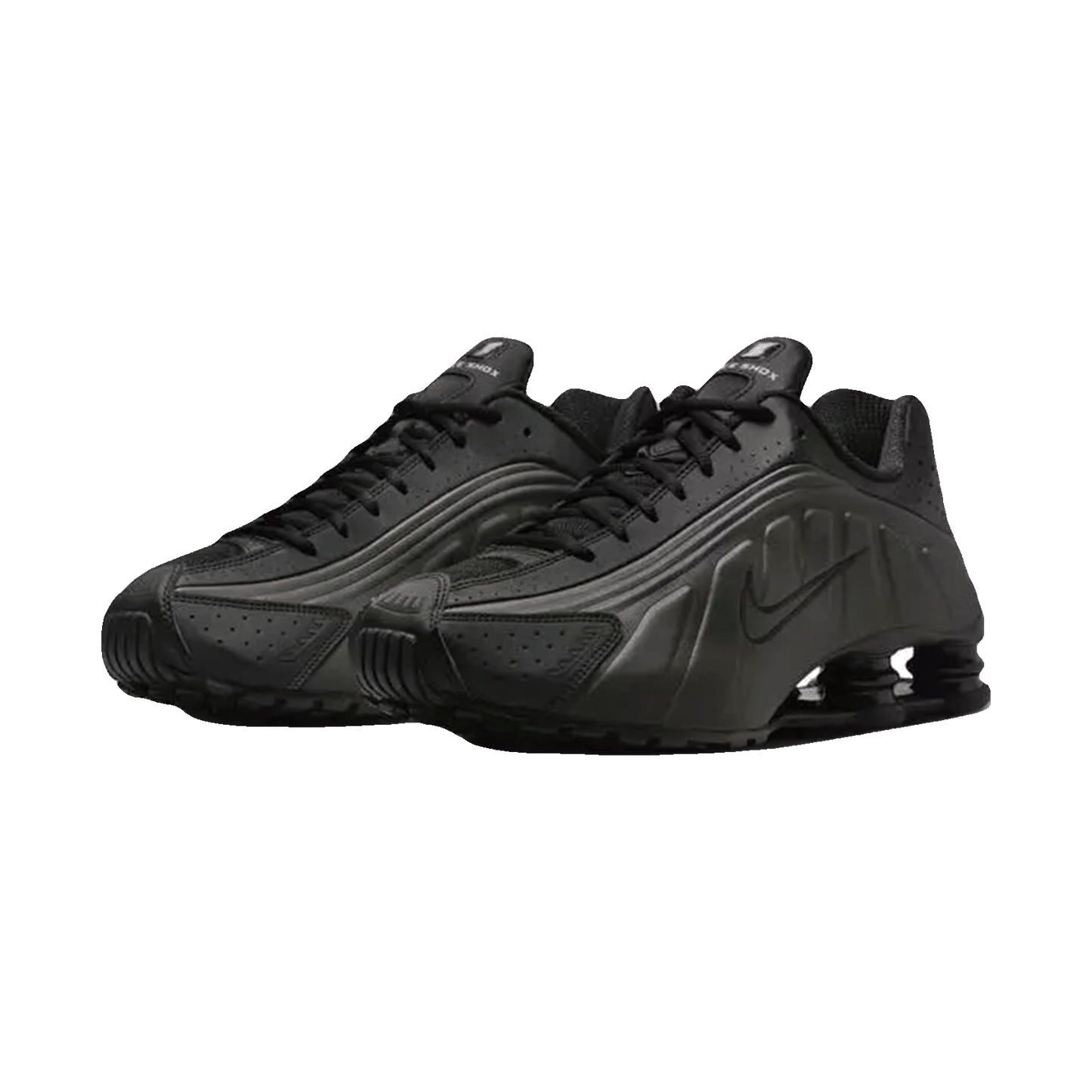 Nike Shox R4 Black Bright Crimson (GS) Side