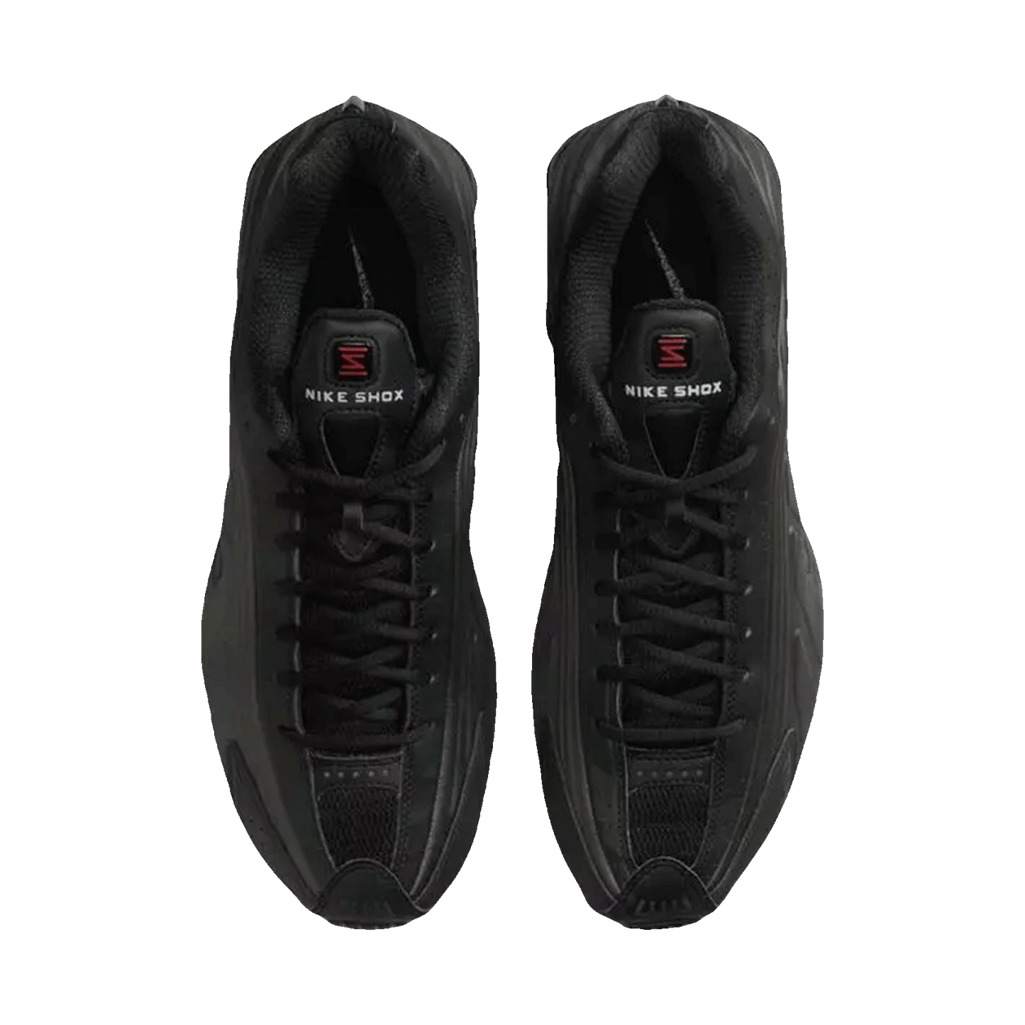 Nike Shox R4 Black Bright Crimson Oben