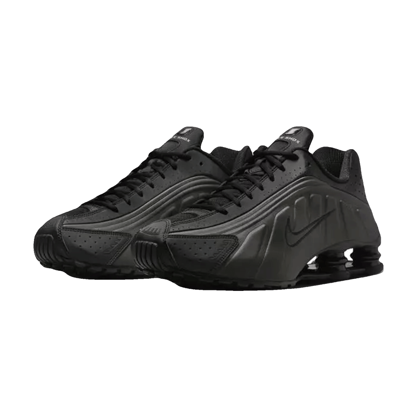 Nike Shox R4 Black Bright Crimson Side
