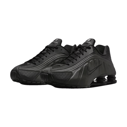 Nike Shox R4 Black Bright Crimson Side