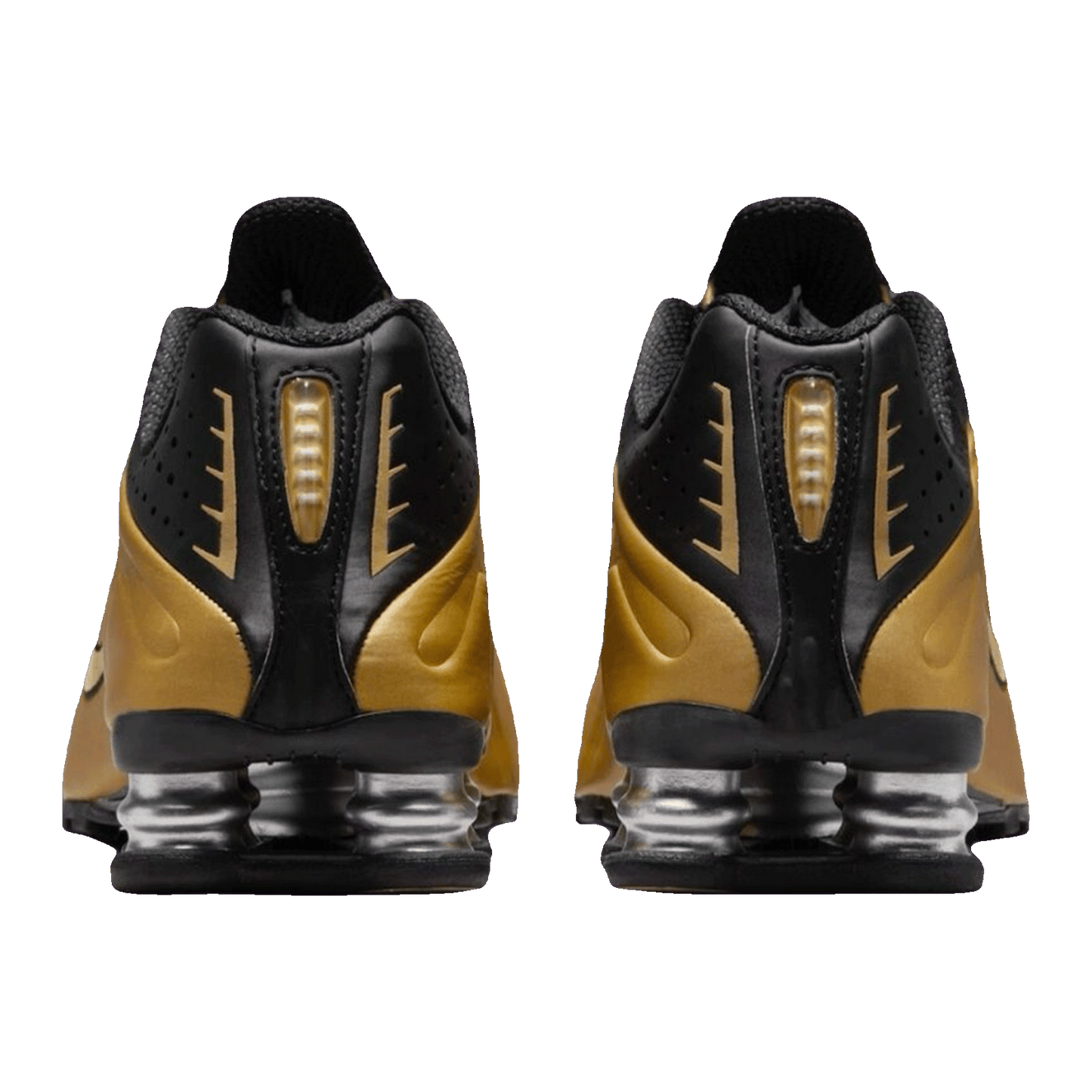 Nike Shox R4 Black Metallic Gold (W) Back
