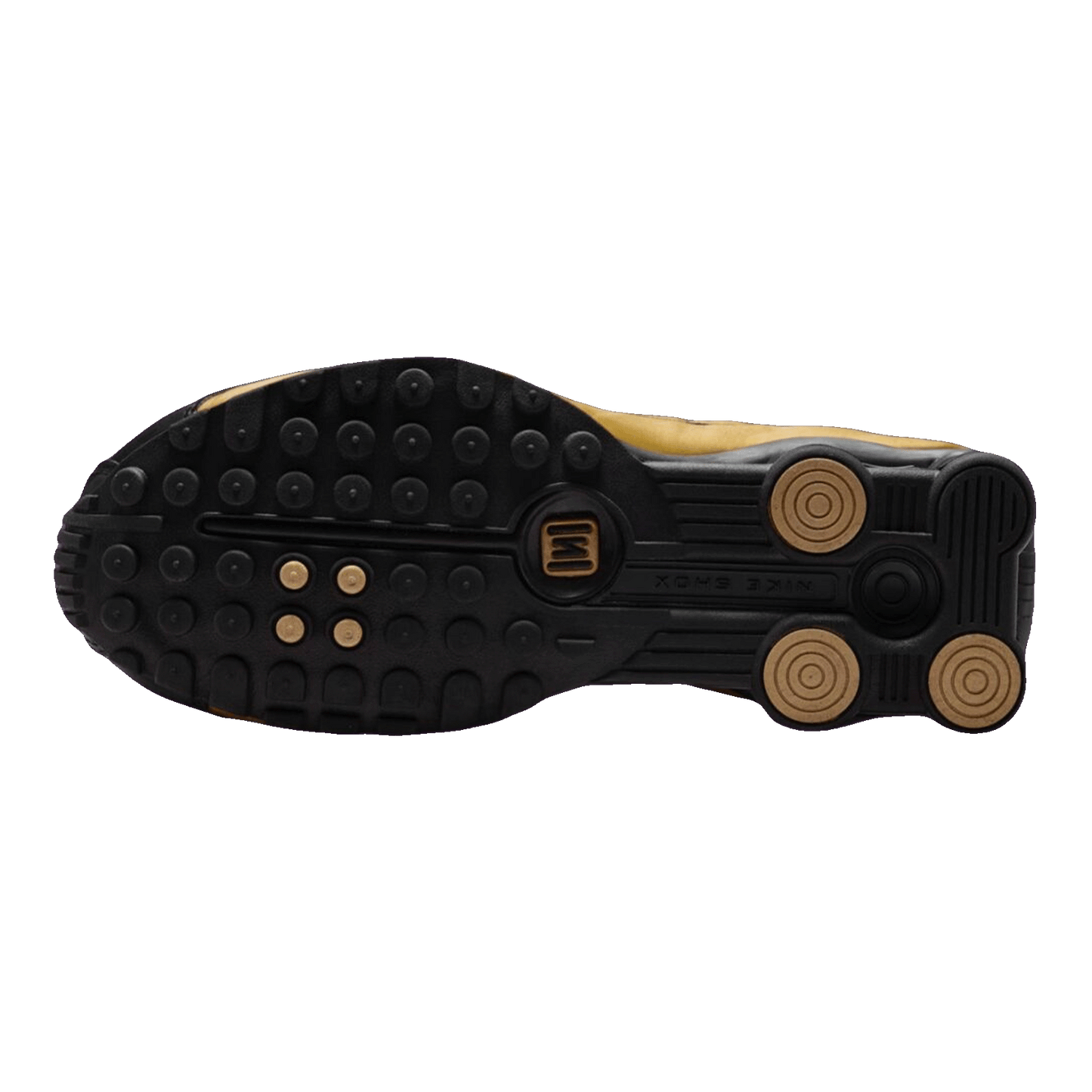 Nike Shox R4 Black Metallic Gold (W) Sohle