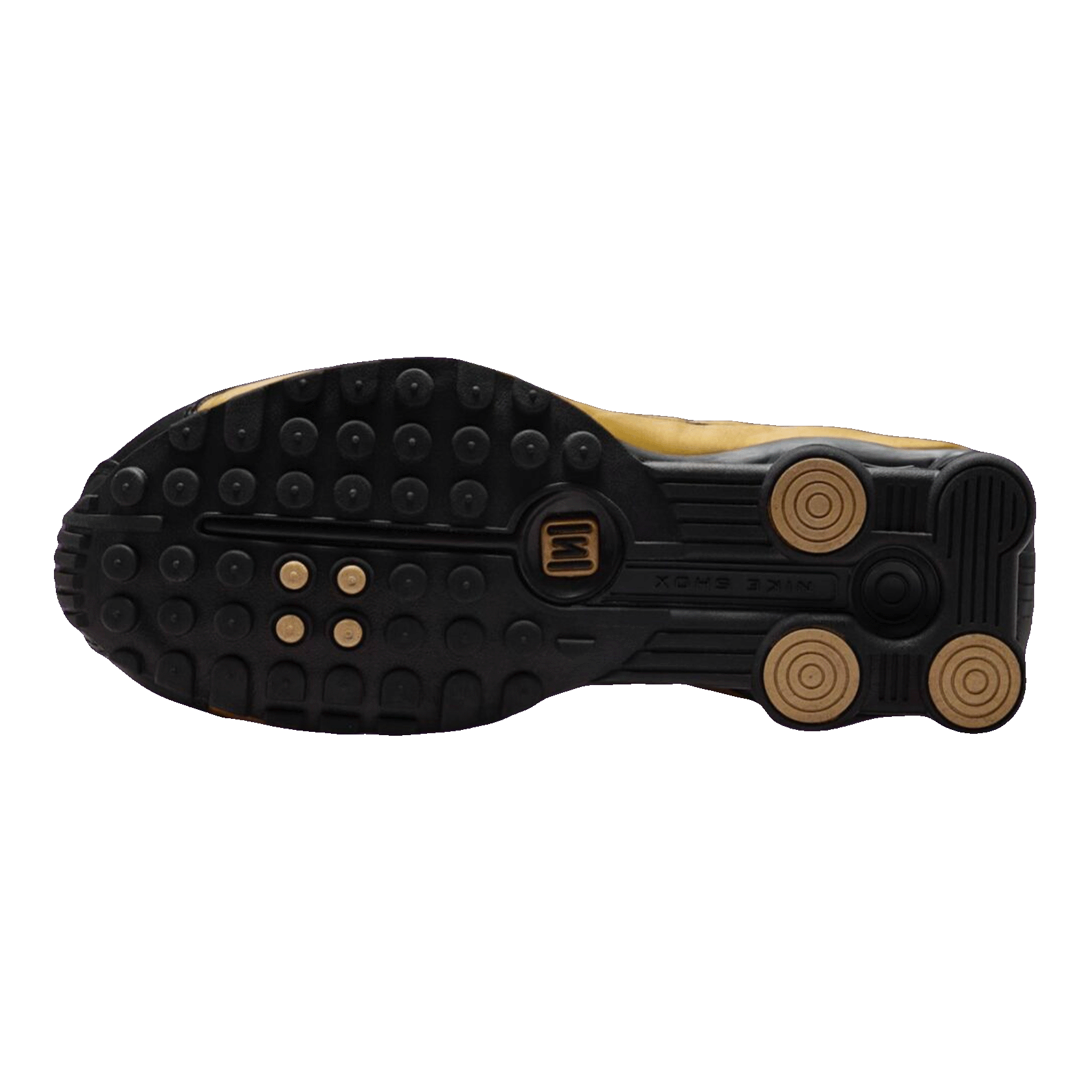 Nike Shox R4 Black Metallic Gold (W) Sohle