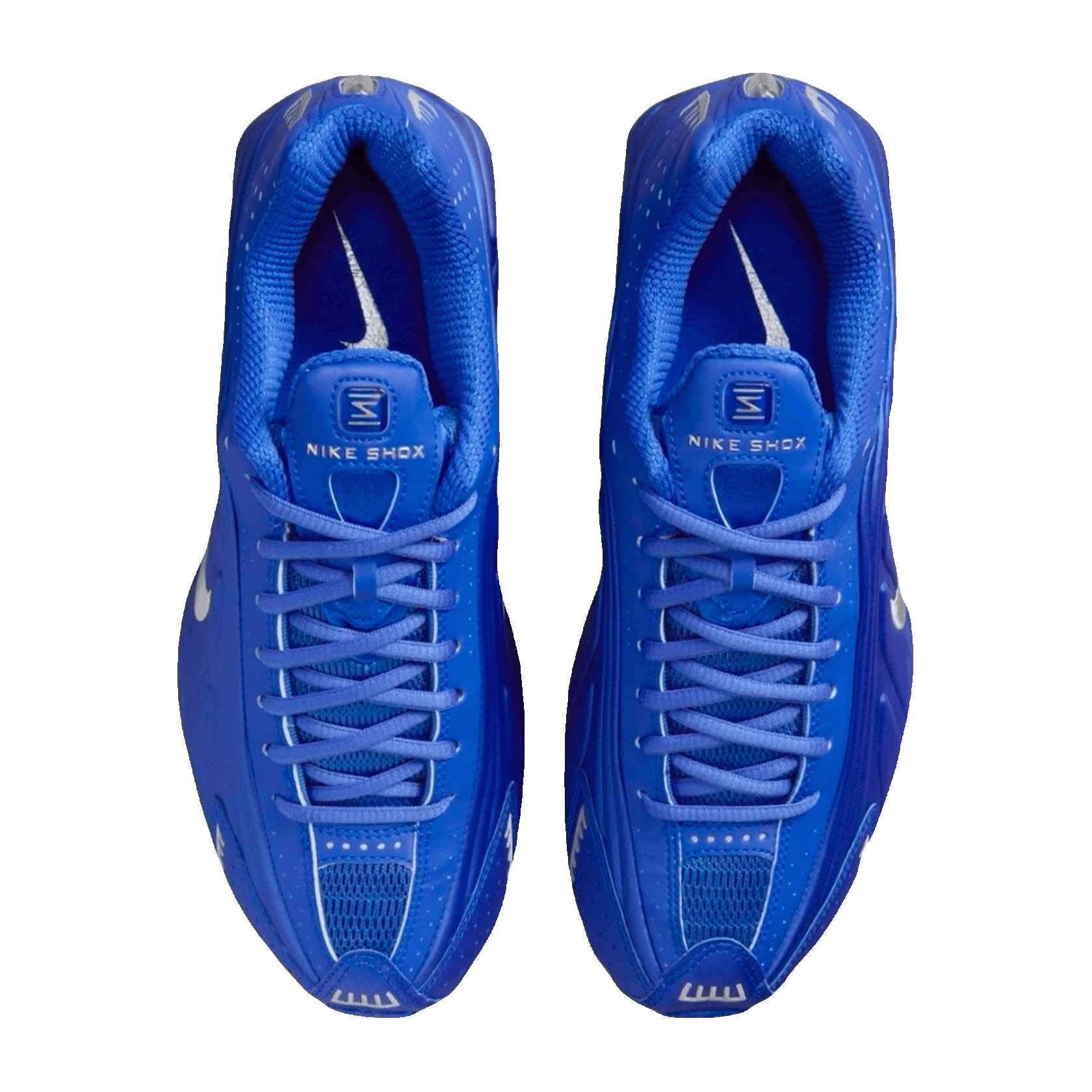 Nike Shox R4 Racer Blue Metallic Silver (W) Oben