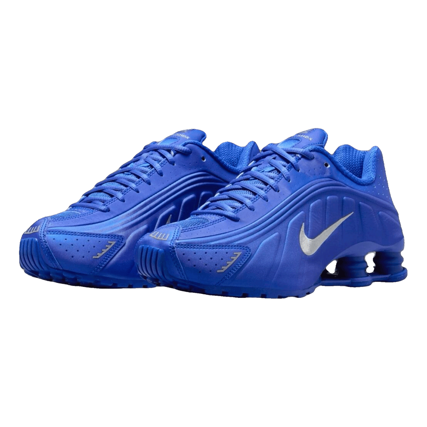 Nike Shox R4 Racer Blue Metallic Silver (W) Side