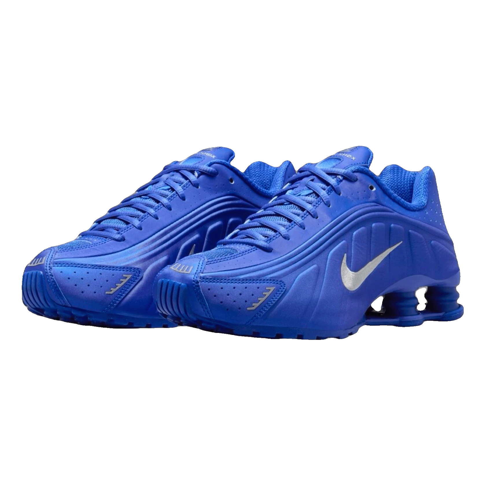 Nike Shox R4 Racer Blue Metallic Silver (W) Side