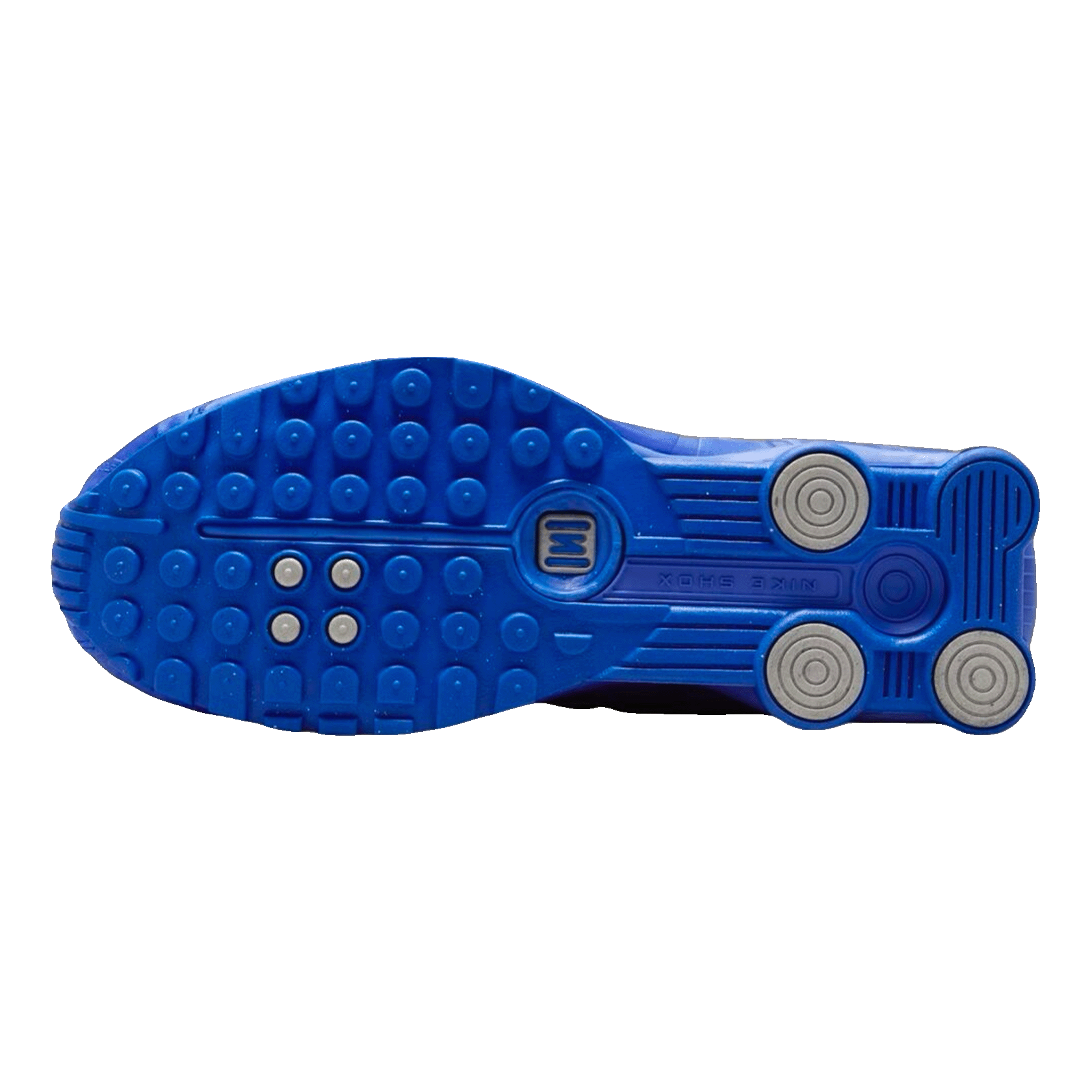 Nike Shox R4 Racer Blue Metallic Silver (W) Sohle