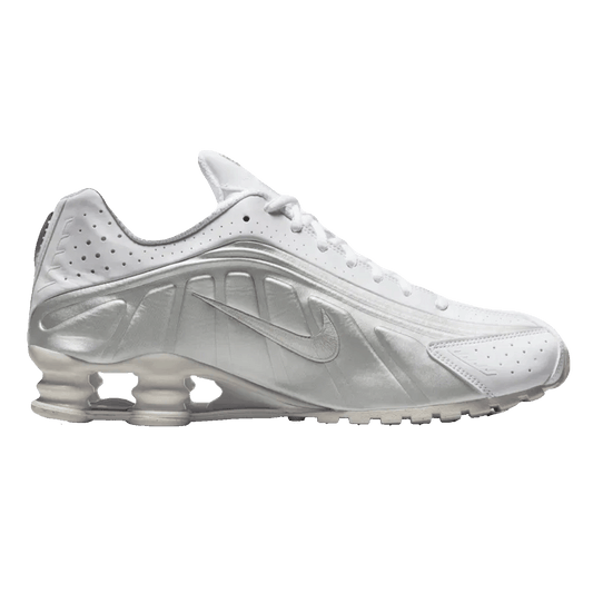 Nike Shox R4 White Bright Crimson Metallic Silver