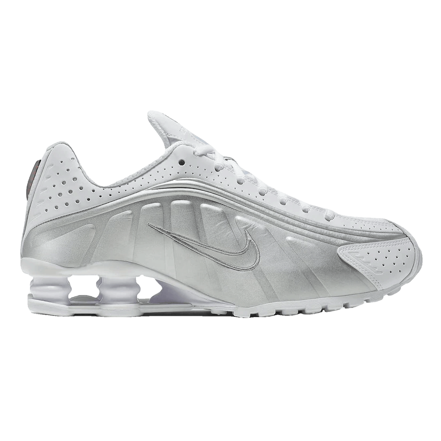 Nike Shox R4 White Metallic Silver (W)
