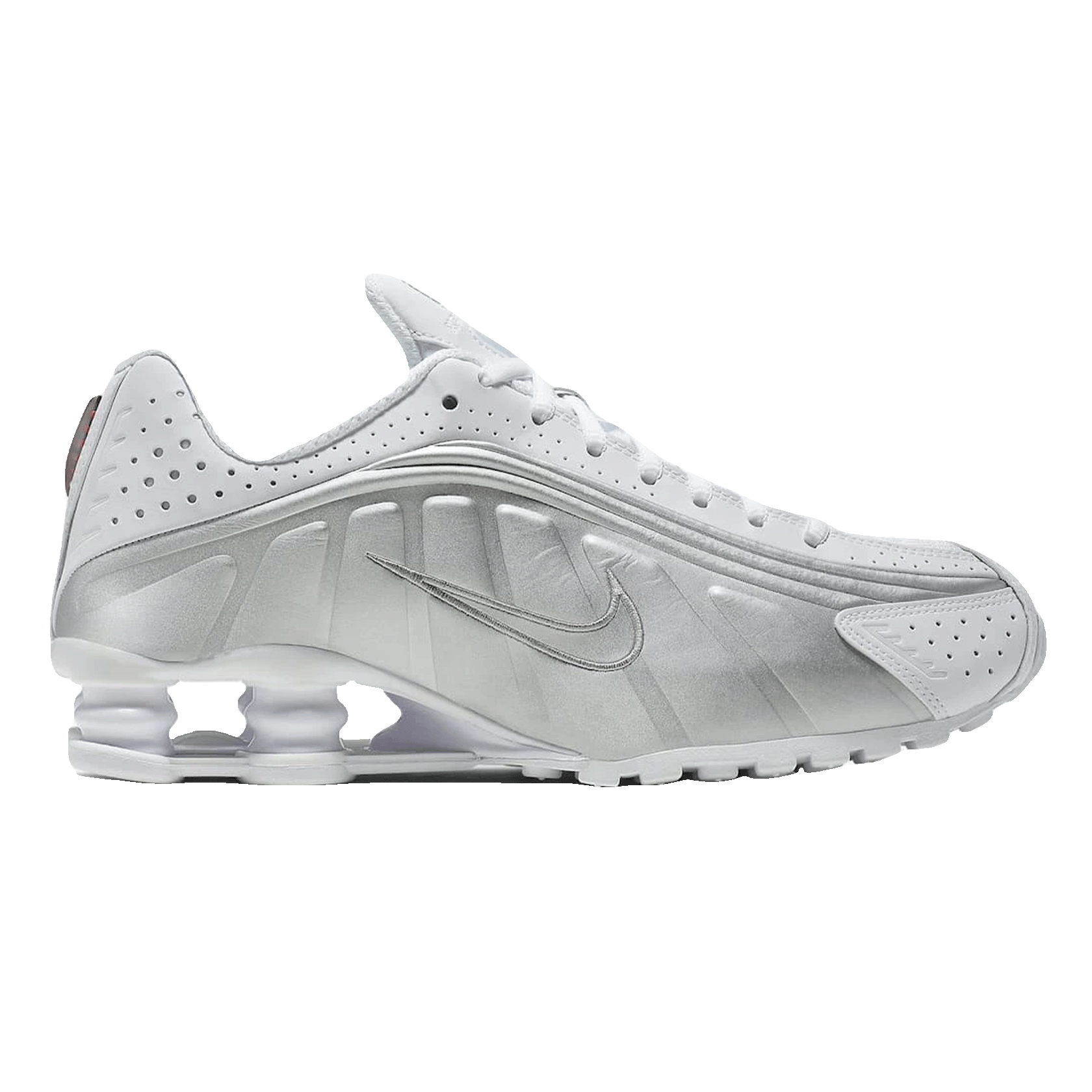 Nike Shox R4 White Metallic Silver (W)