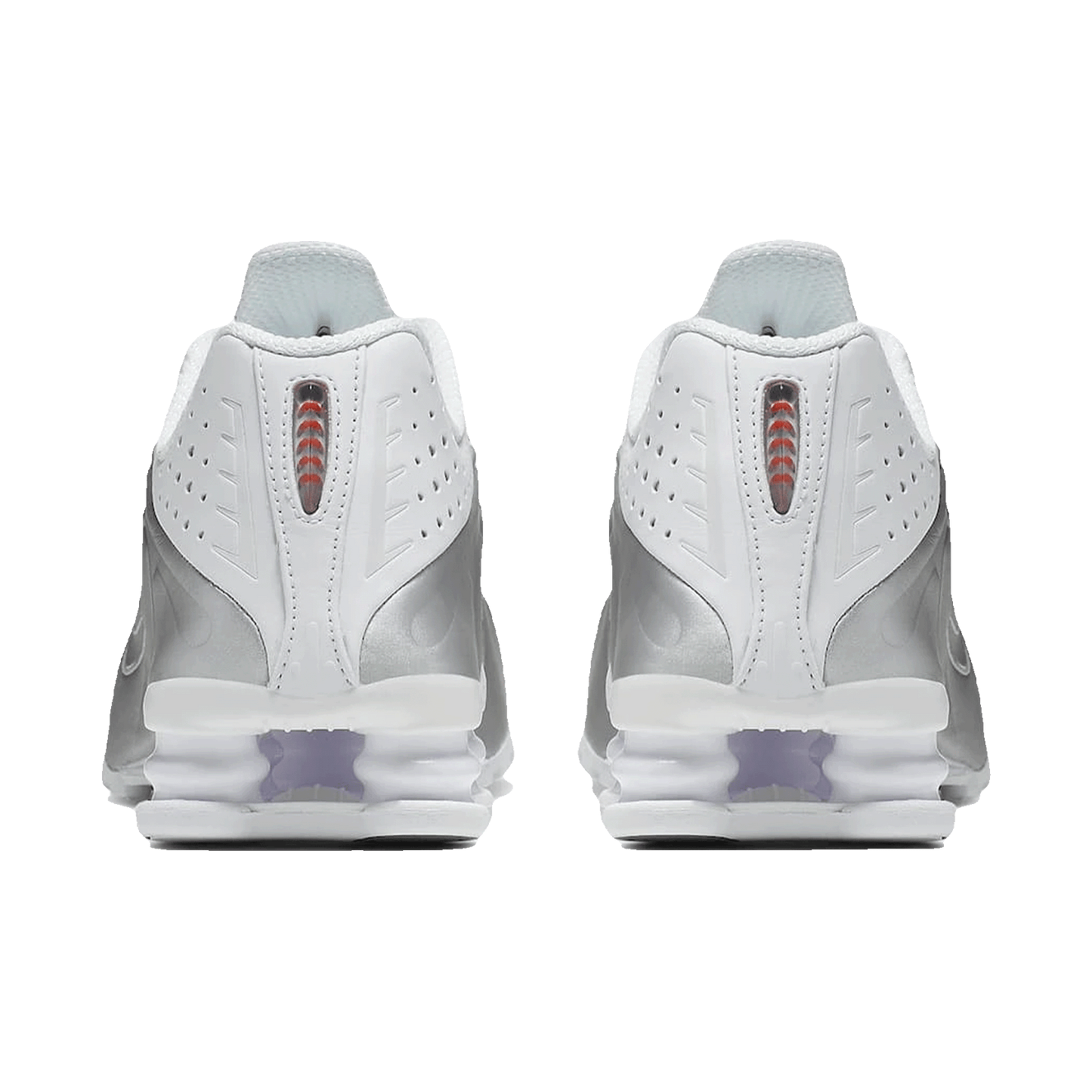 Nike Shox R4 White Metallic Silver (W) Back