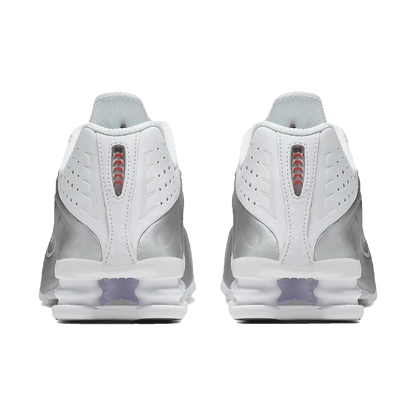 Nike Shox R4 White Metallic Silver (W) Back
