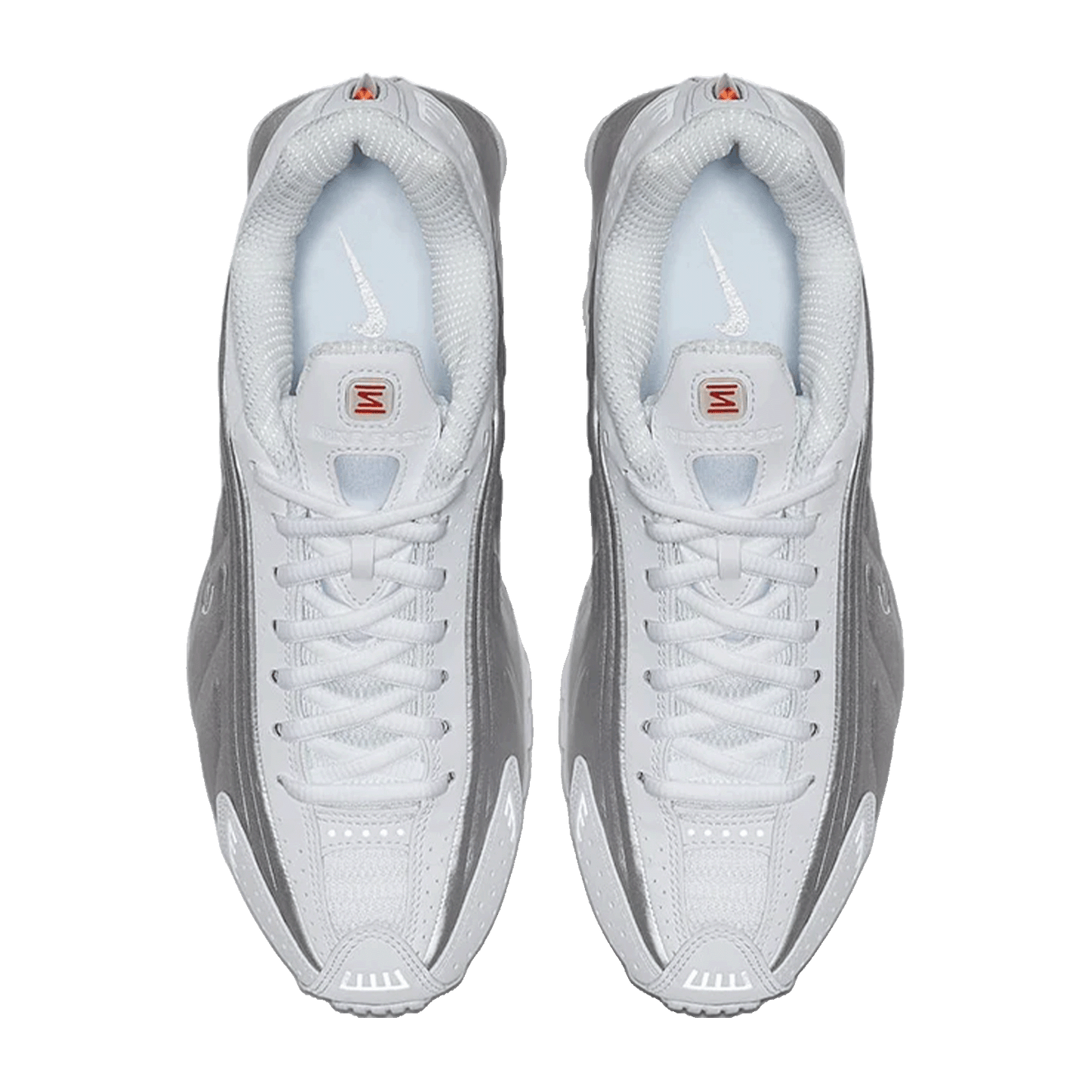 Nike Shox R4 White Metallic Silver (W) Oben
