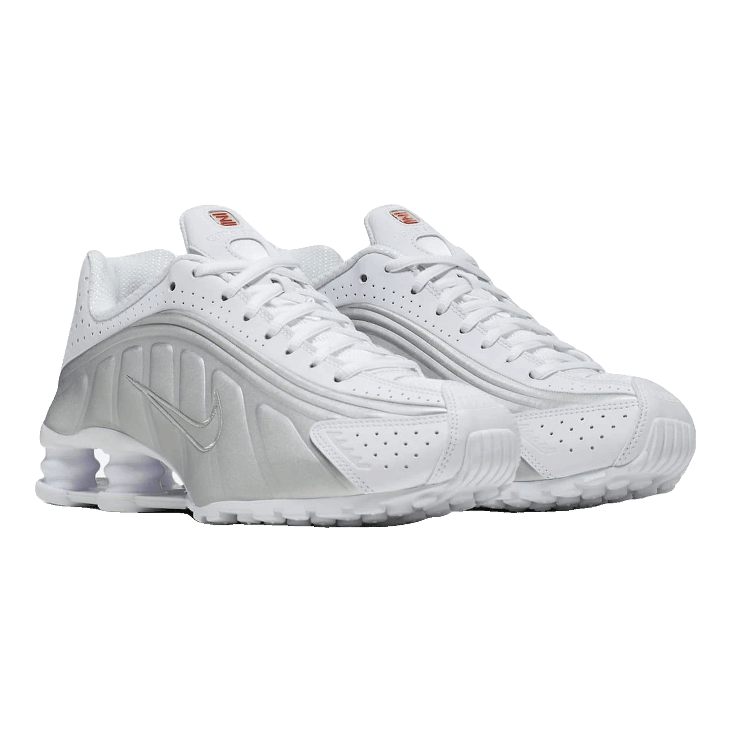 Nike Shox R4 White Metallic Silver (W) Side