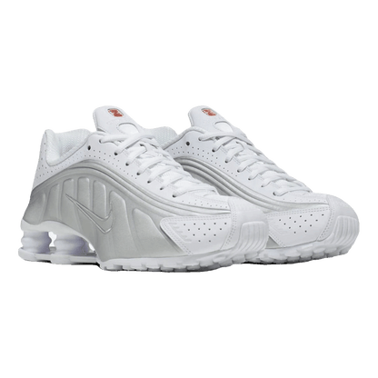 Nike Shox R4 White Metallic Silver (W) Side