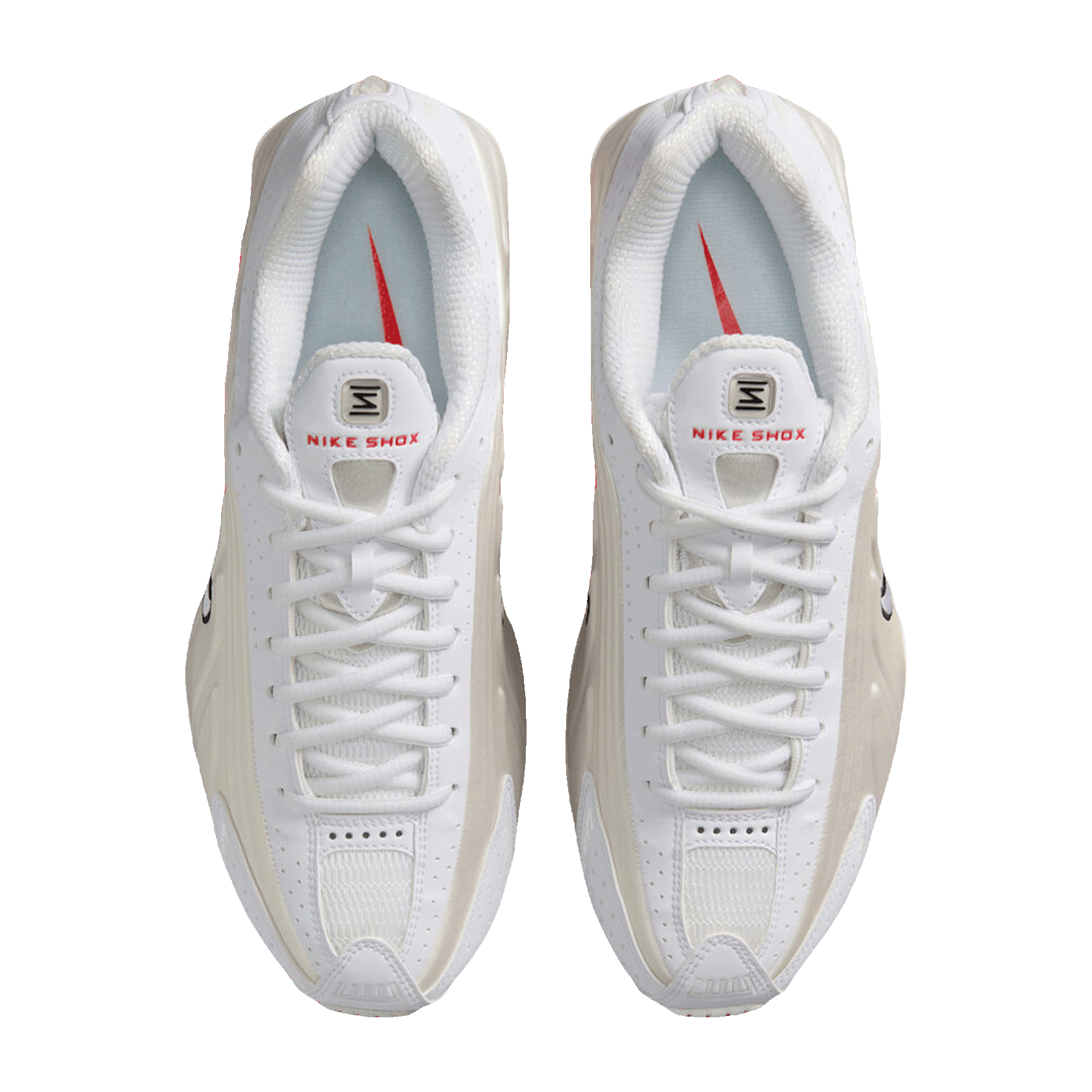 Nike Shox R4 White Phantom Picante Red (W) Oben
