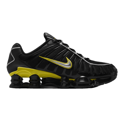 Nike Shox TL Black Dynamic Yellow Metallic Silver