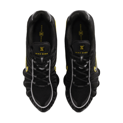 Nike Shox TL Black Dynamic Yellow Metallic Silver Oben
