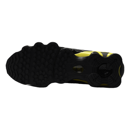 Nike Shox TL Black Dynamic Yellow Metallic Silver Back