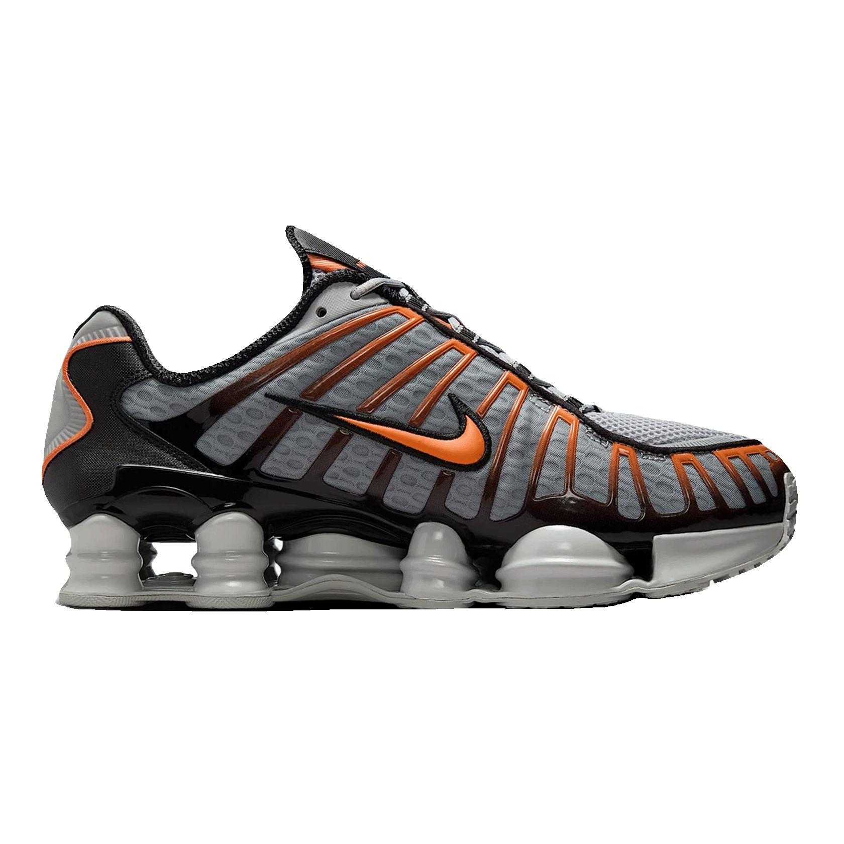 Nike Shox TL Light Smoke Grey Black Bright Mandarin