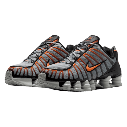Nike Shox TL Light Smoke Grey Black Bright Mandarin Side